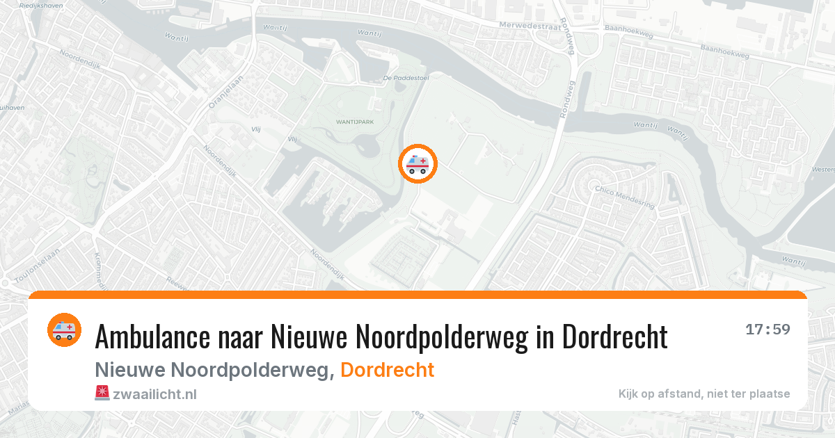 Ambulance naar Nieuwe Noordpolderweg in Dordrecht — 28 jun 2026