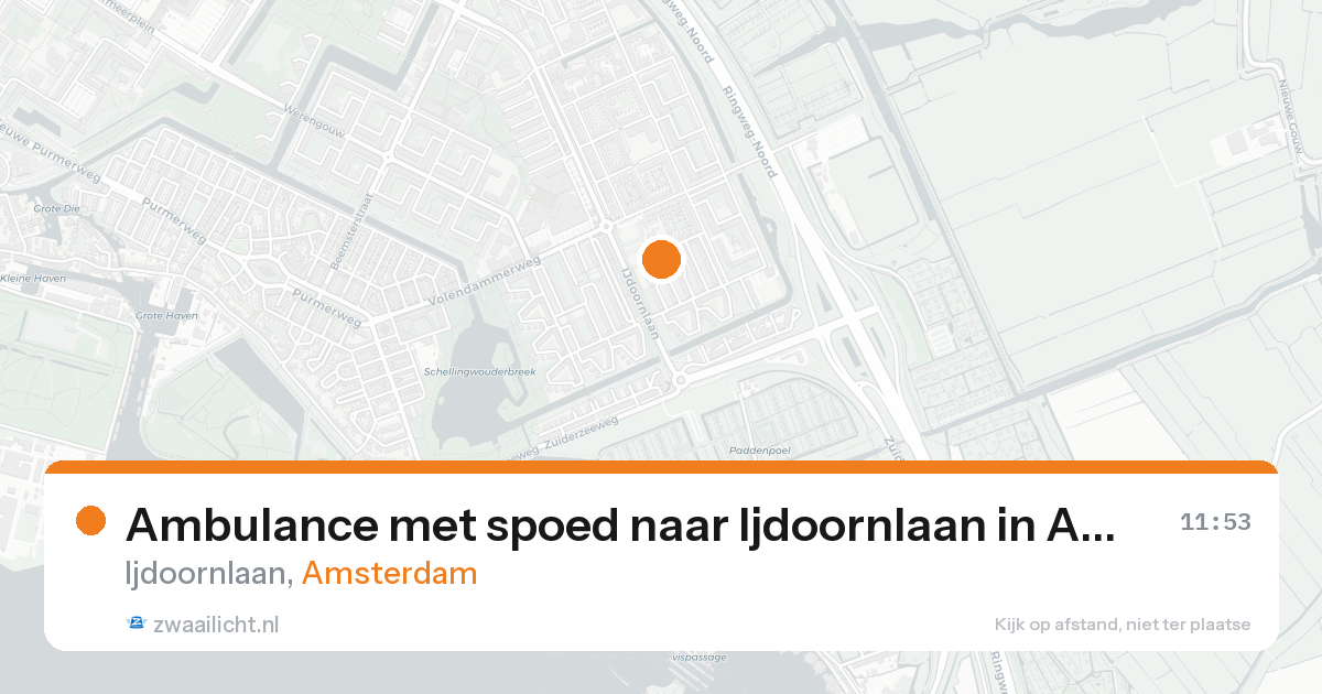 Ambulance met spoed naar Ijdoornlaan in Amsterdam — 31 jan 2026