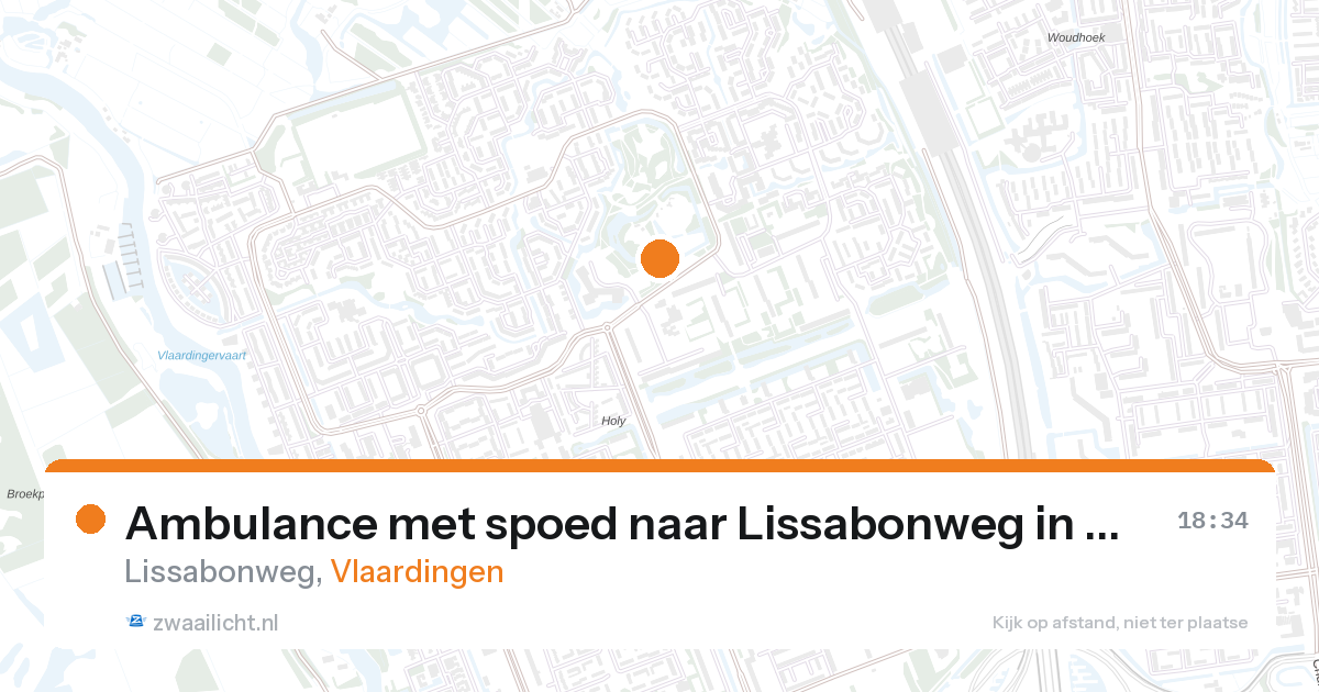 Ambulance met spoed naar Lissabonweg in Vlaardingen — 27 aug 2026