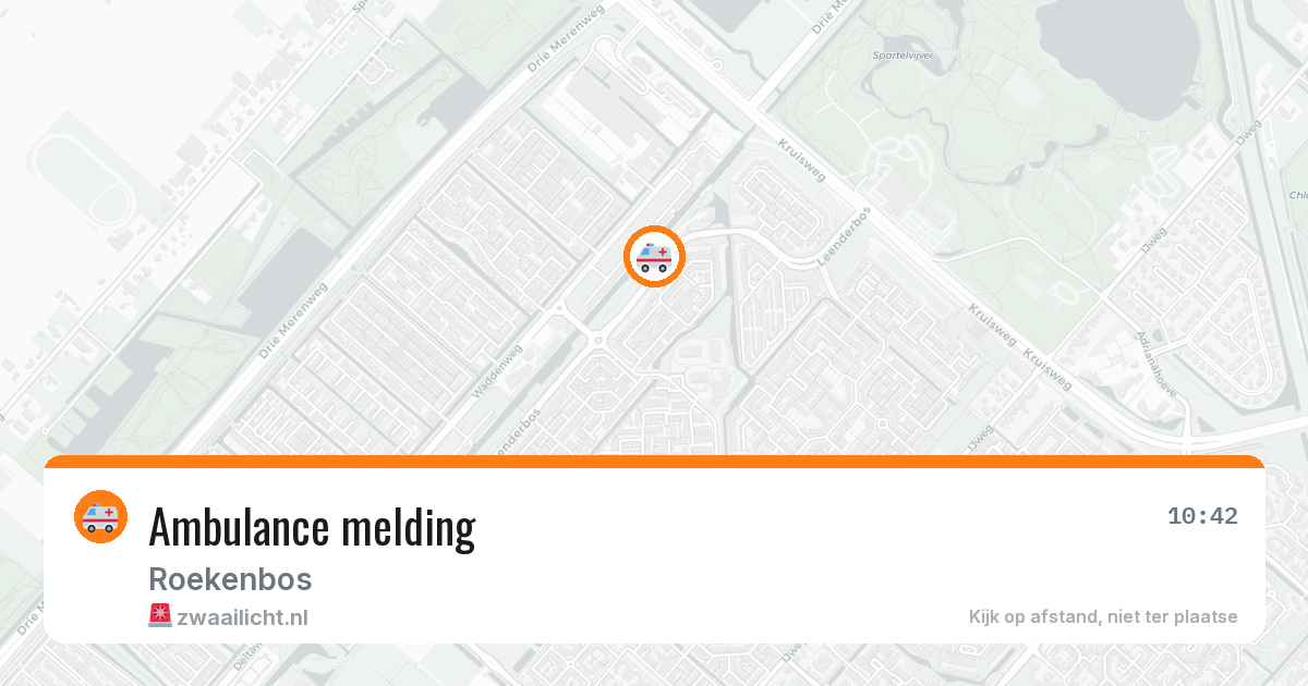 Ambulance melding — 6 jul 2026