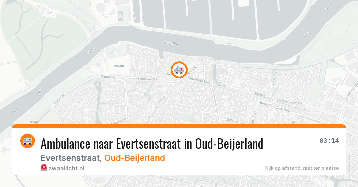 Ambulance naar Evertsenstraat in Oud-Beijerland — 30 jun 2026