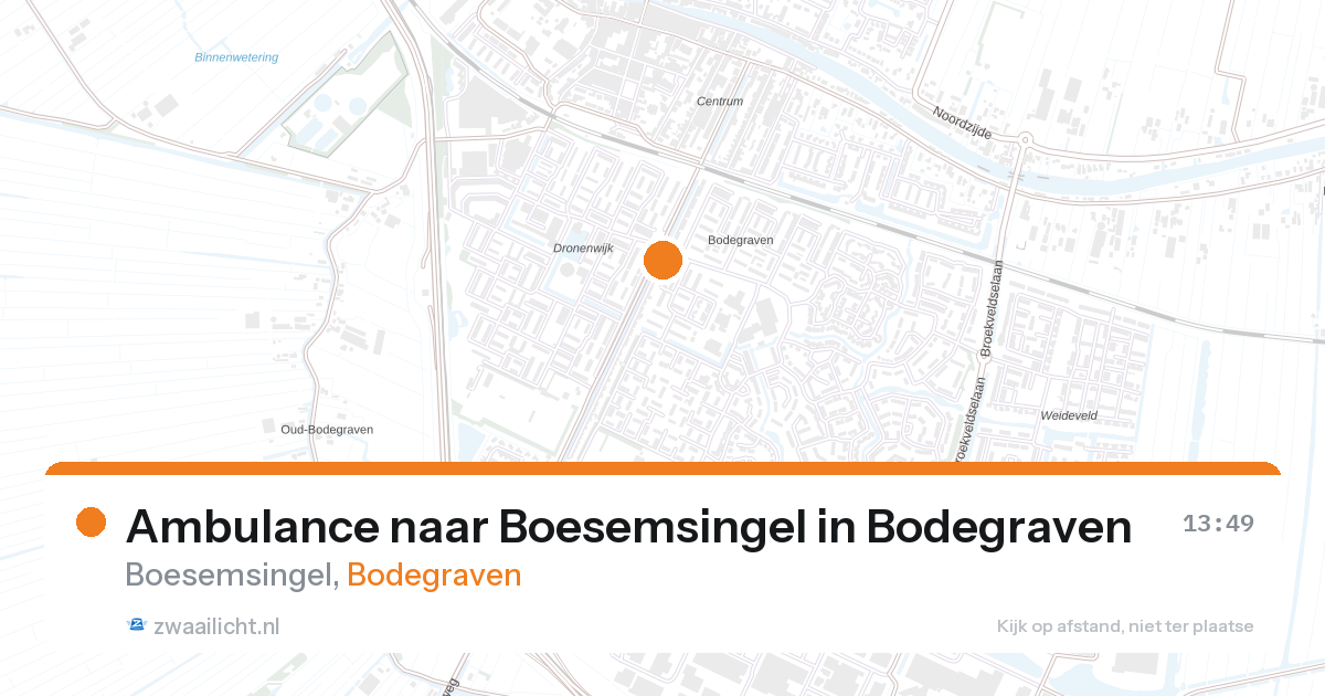 Ambulance naar Boesemsingel in Bodegraven — 23 mrt 2026
