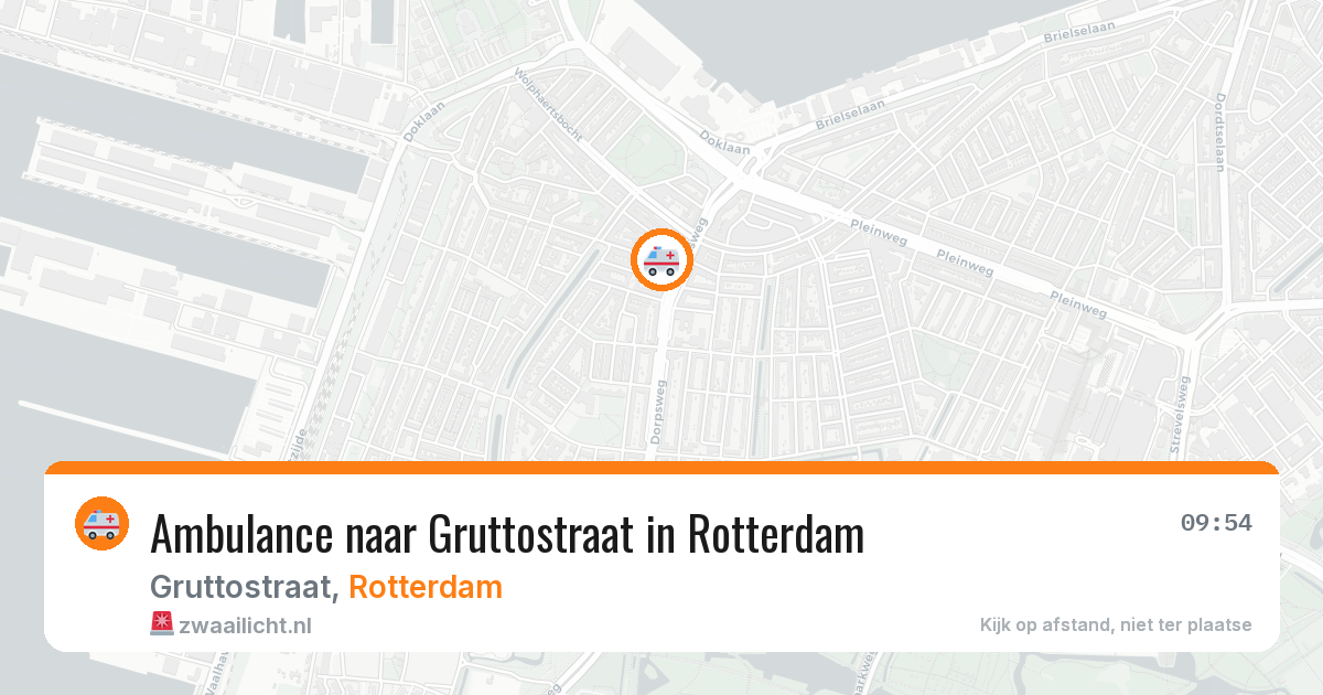 Ambulance naar Gruttostraat in Rotterdam — 17 jun 2026
