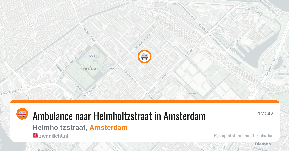 Ambulance naar Helmholtzstraat in Amsterdam — 9 jun 2026