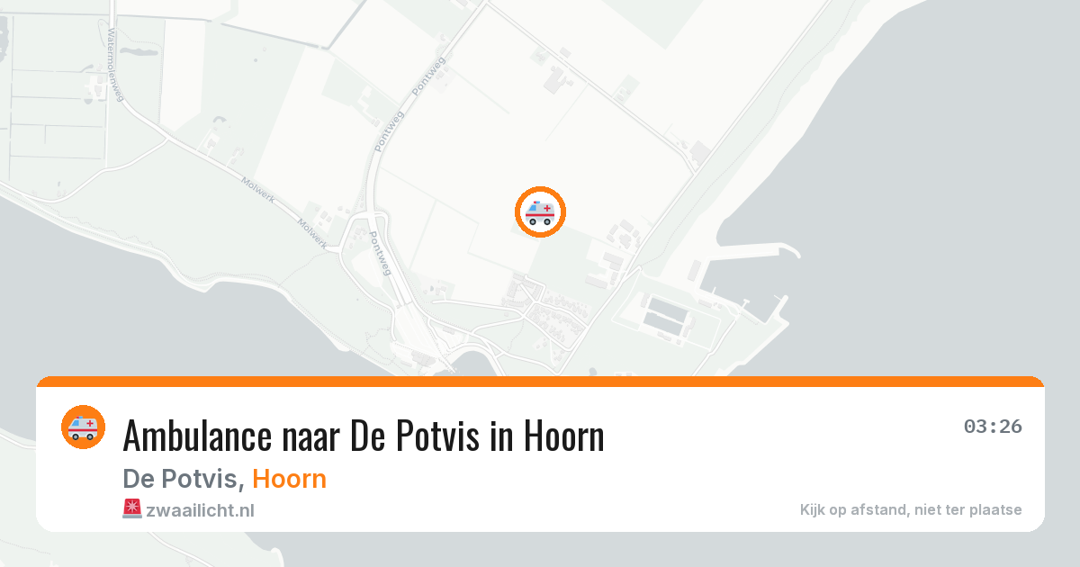 Ambulance naar De Potvis in Hoorn — 15 jul 2026