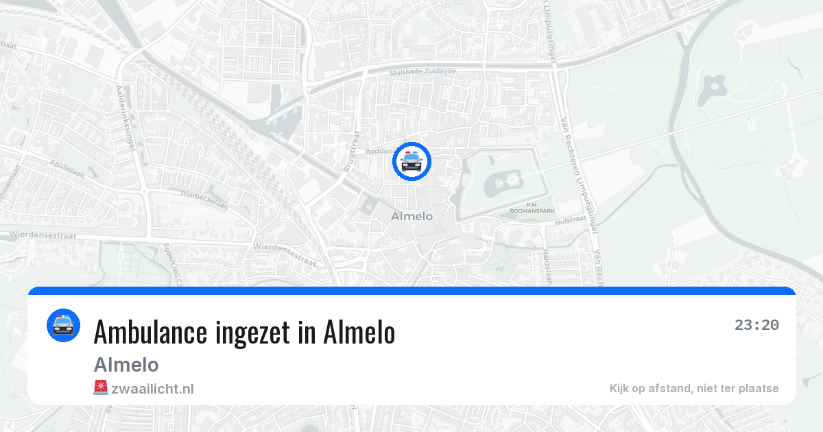 Ambulance ingezet in Almelo — 3 mei 2026