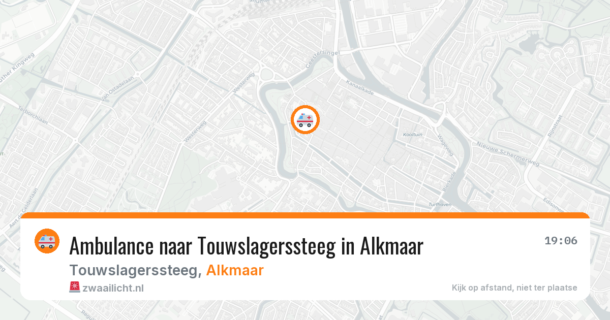 Ambulance naar Touwslagerssteeg in Alkmaar — 3 jul 2026
