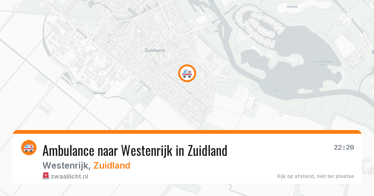 Ambulance naar Westenrijk in Zuidland — 4 jun 2026