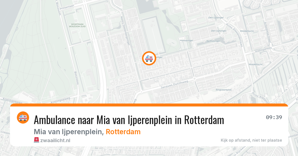 Ambulance naar Mia van Ijperenplein in Rotterdam — 7 apr 2026