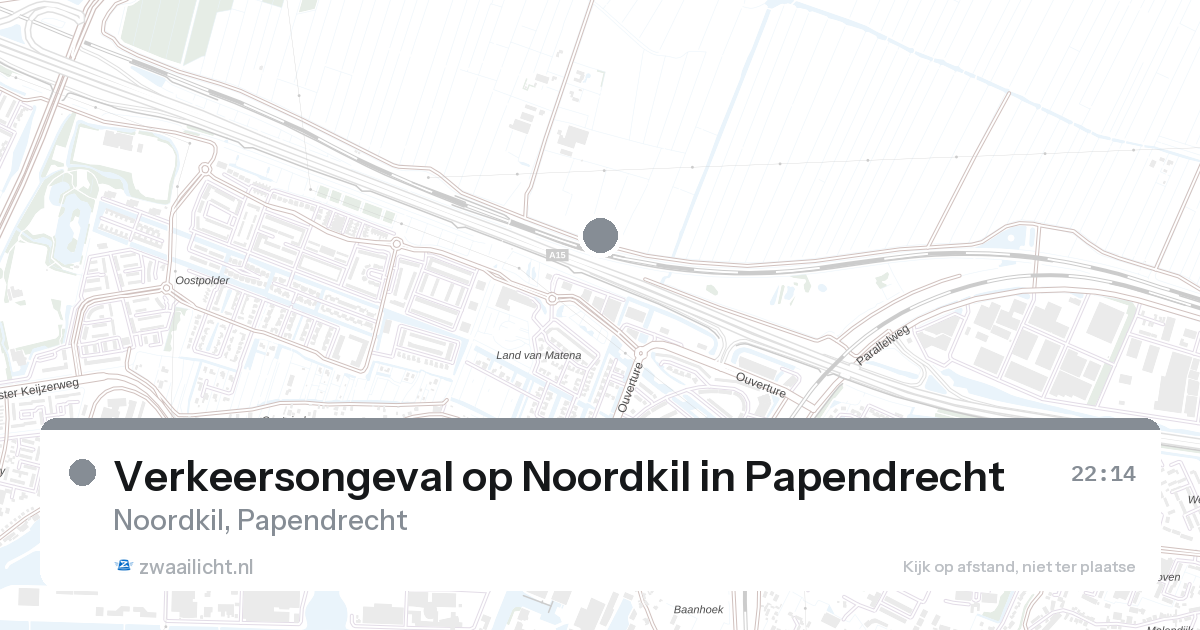 Verkeersongeval op Noordkil in Papendrecht — 31 jan 2026