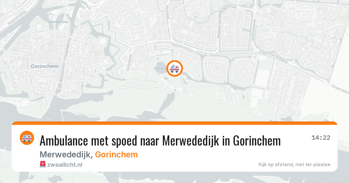 Ambulance met spoed naar Merwededijk in Gorinchem — 6 feb 2026