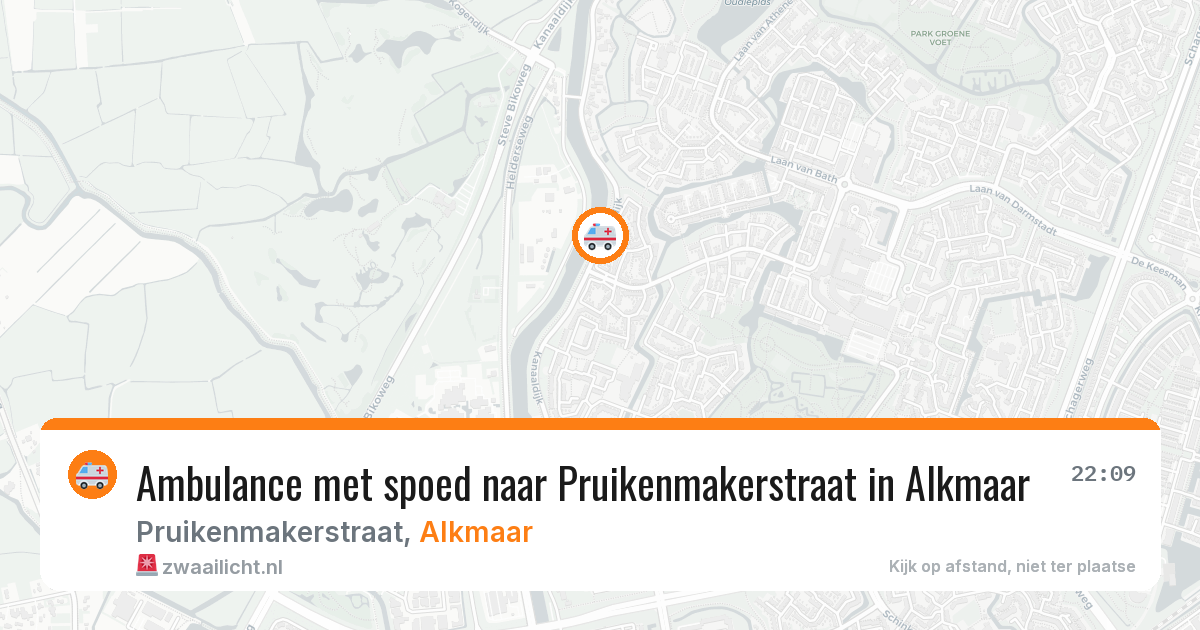 Ambulance met spoed naar Pruikenmakerstraat in Alkmaar — 28 mei 2026