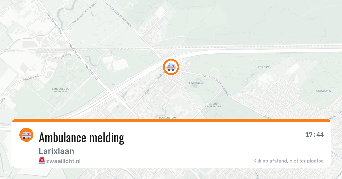 Ambulance melding — 5 aug 2026