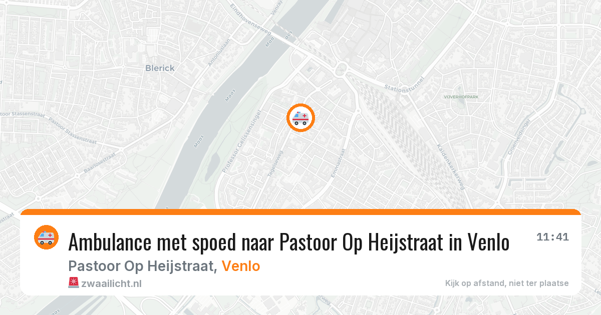 Ambulance met spoed naar Pastoor Op Heijstraat in Venlo — 27 mei 2026