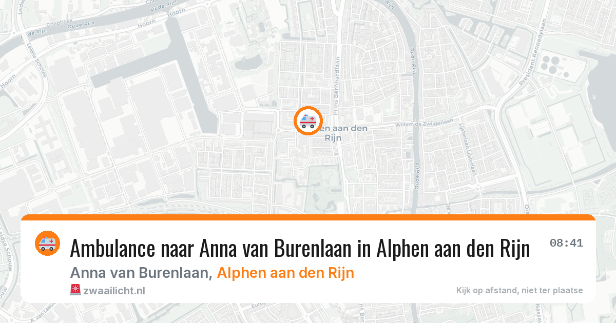 Ambulance naar Anna van Burenlaan in Alphen aan den Rijn — 11 aug 2026