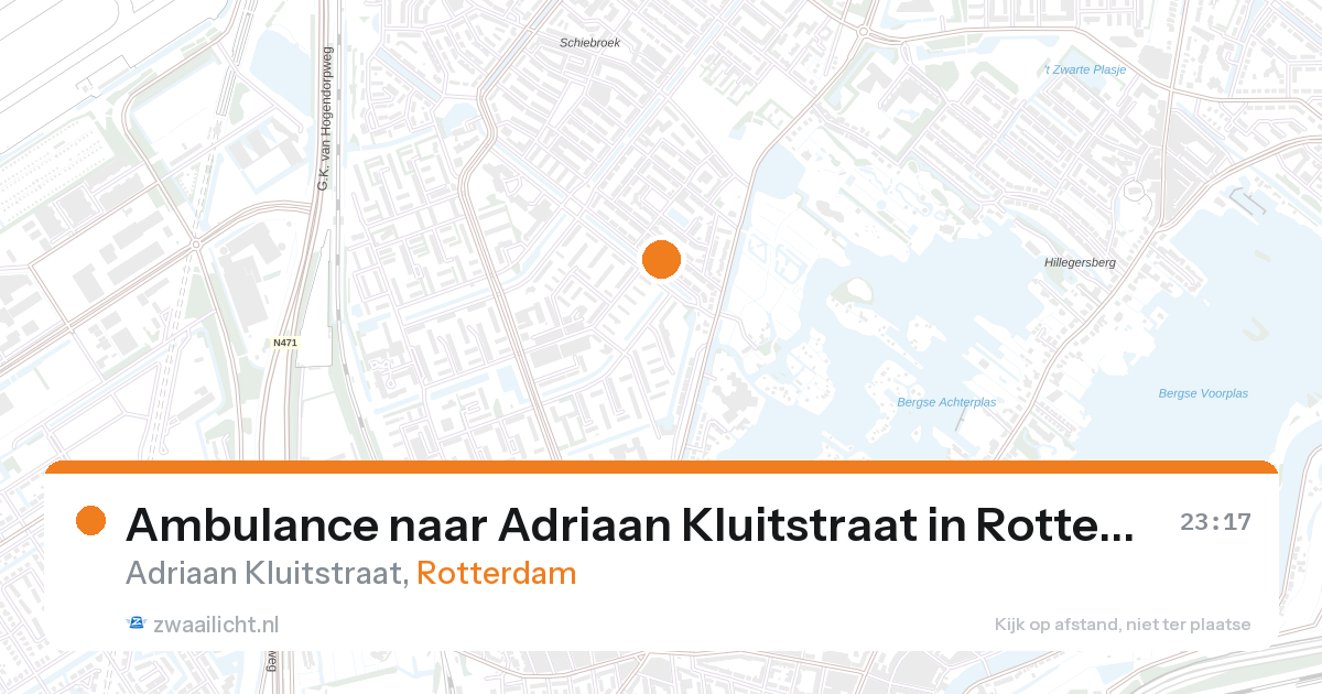 Ambulance naar Adriaan Kluitstraat in Rotterdam — 31 jan 2026