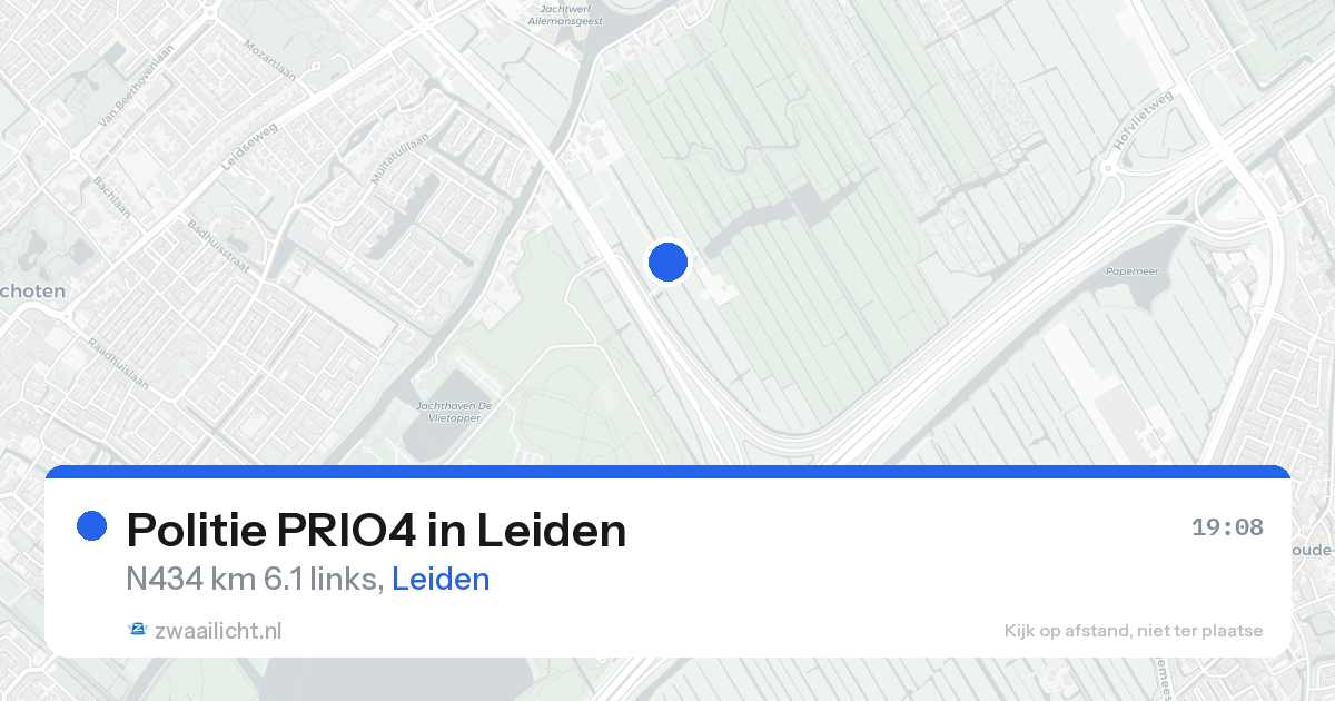 Politie PRIO4 in Leiden — 15 aug 2026 | 🚨 Zwaailicht.nl