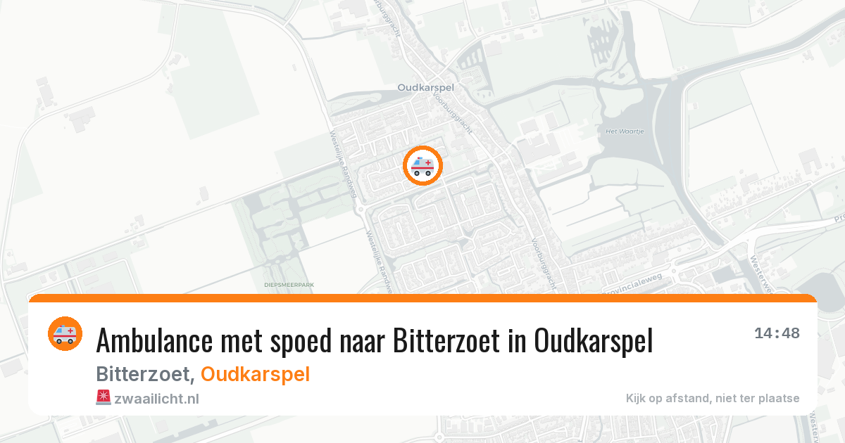 Ambulance met spoed naar Bitterzoet in Oudkarspel — 1 mei 2026
