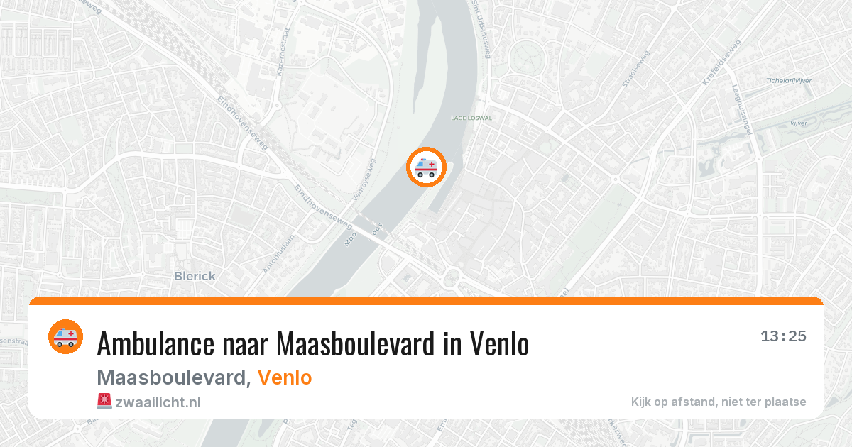 Ambulance naar Maasboulevard in Venlo — 8 aug 2026