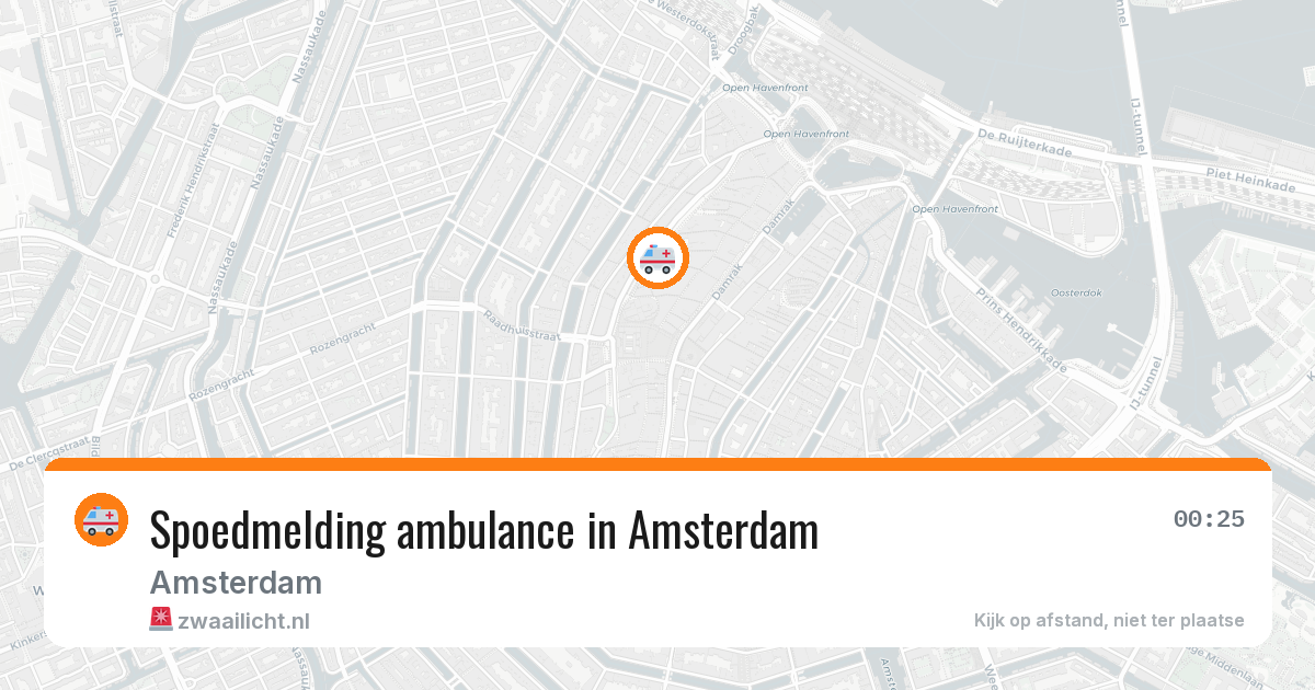 Spoedmelding ambulance in Amsterdam — 23 jun 2026