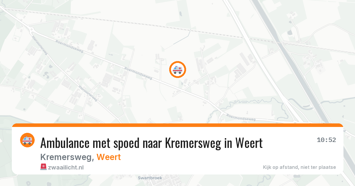 Ambulance met spoed naar Kremersweg in Weert — 30 jul 2026