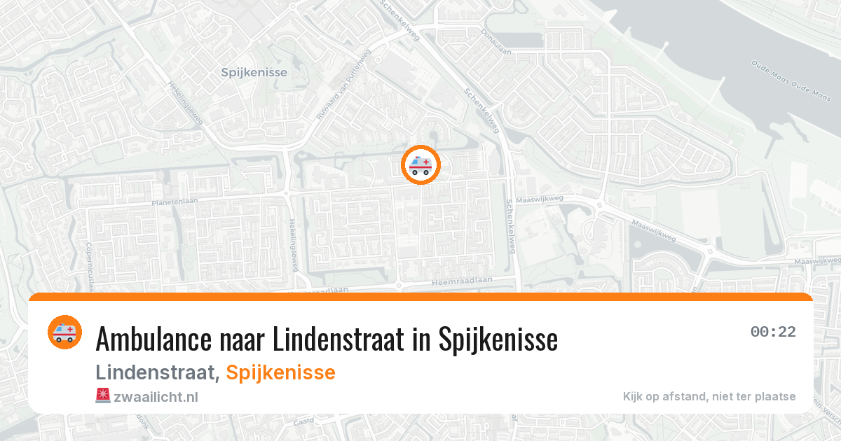 Ambulance naar Lindenstraat in Spijkenisse — 10 jul 2026