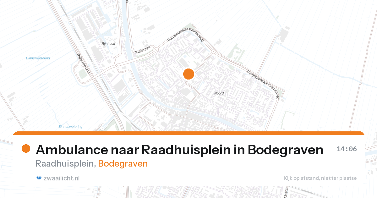 Ambulance naar Raadhuisplein in Bodegraven — 19 feb 2026