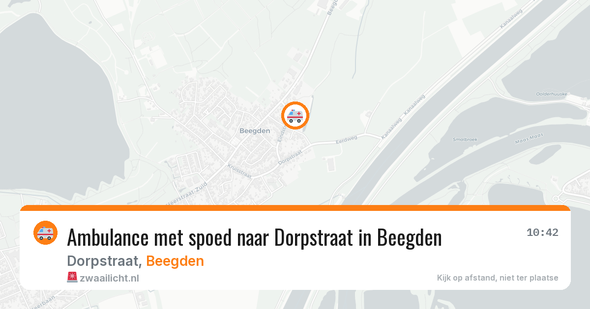 Ambulance met spoed naar Dorpstraat in Beegden — 29 jan 2026