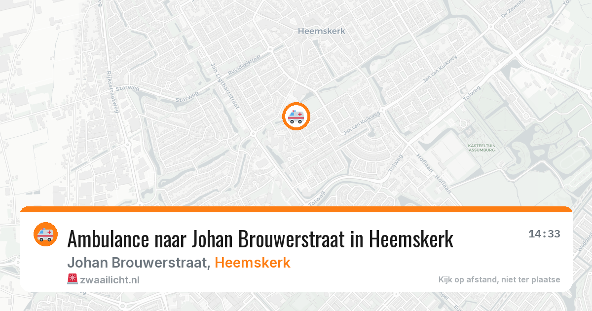Ambulance naar Johan Brouwerstraat in Heemskerk — 4 apr 2026