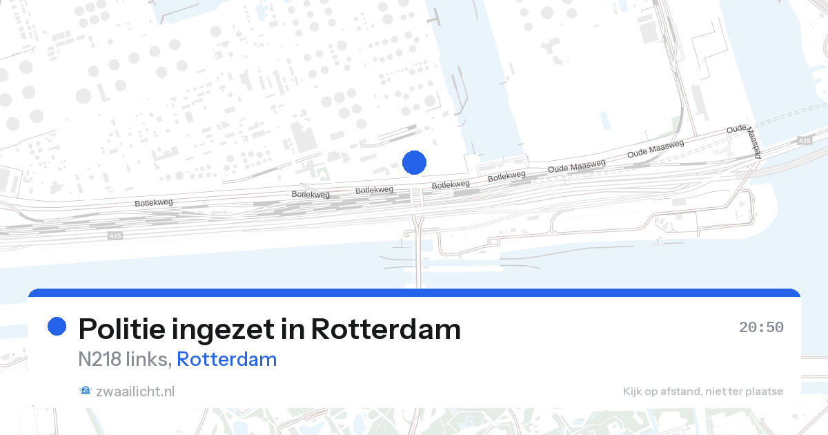 Politie ingezet in Rotterdam — 27 aug 2026 | 🚨 Zwaailicht.nl