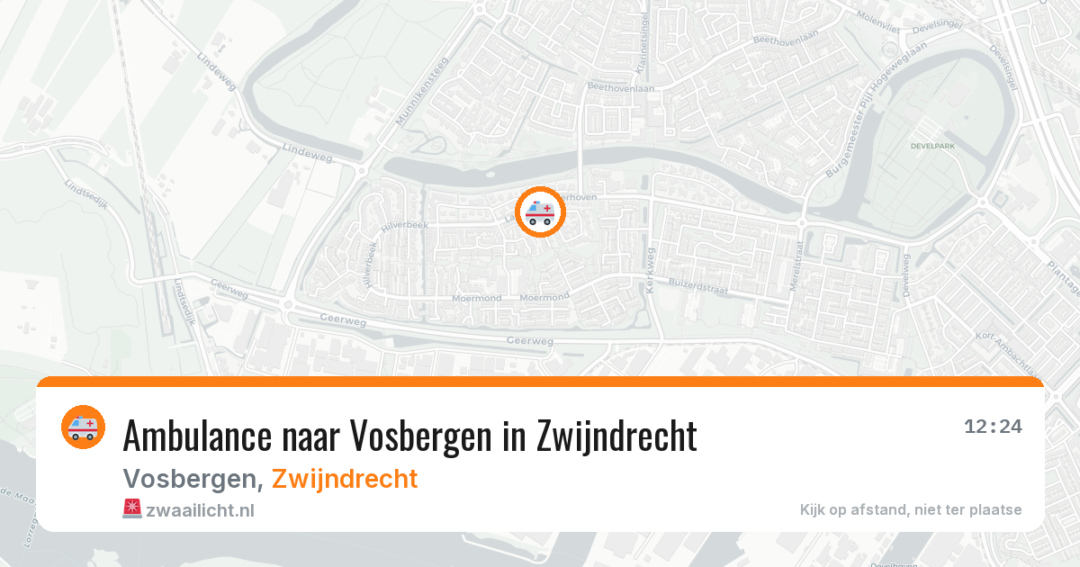 Ambulance naar Vosbergen in Zwijndrecht — 30 jul 2026