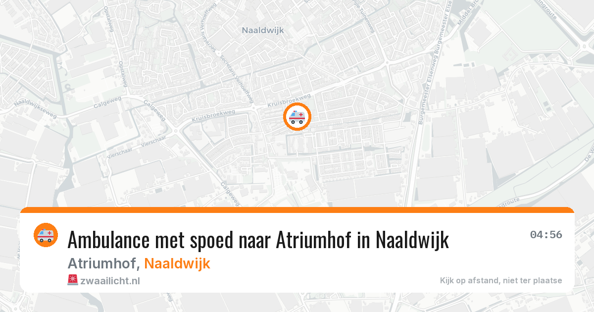 Ambulance met spoed naar Atriumhof in Naaldwijk — 7 apr 2026