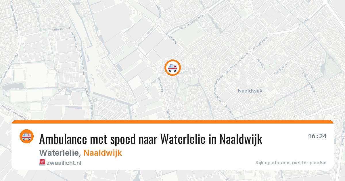 Ambulance met spoed naar Waterlelie in Naaldwijk — 15 feb 2026