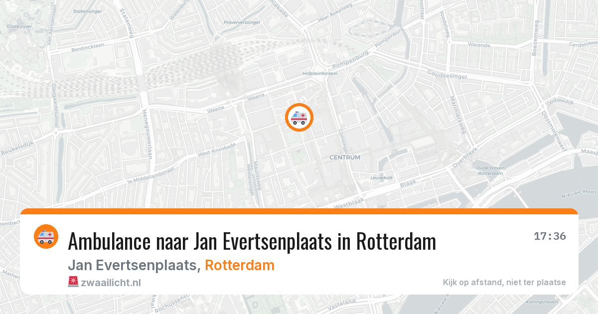 Ambulance naar Jan Evertsenplaats in Rotterdam — 10 mrt 2026