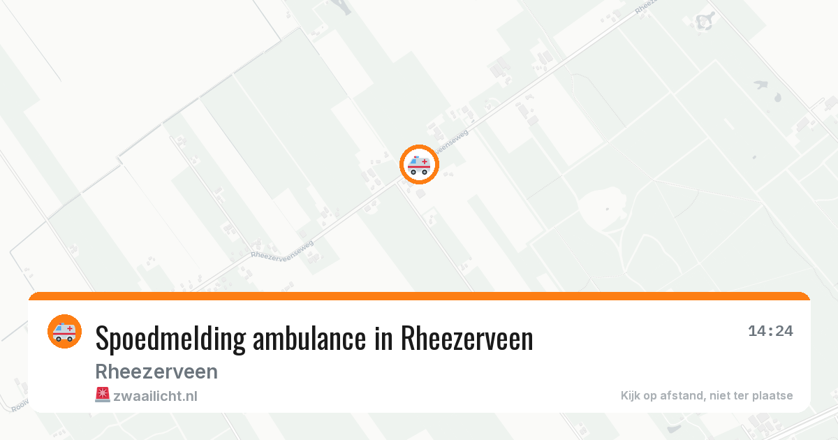 Spoedmelding ambulance in Rheezerveen — 12 jun 2026