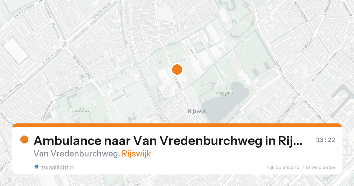 Ambulance naar Van Vredenburchweg in Rijswijk — 15 aug 2026