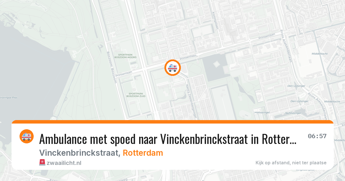 Ambulance met spoed naar Vinckenbrinckstraat in Rotterdam — 26 mei 2026