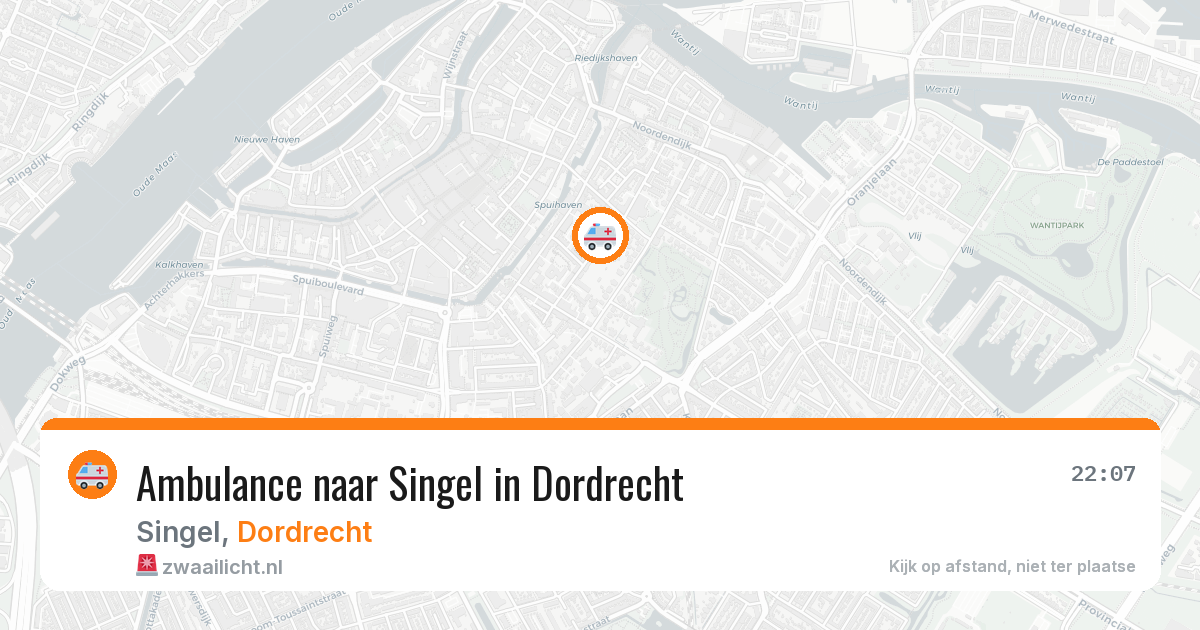 Ambulance naar Singel in Dordrecht — 5 apr 2026