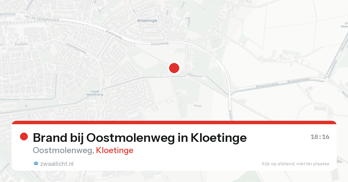 Brand bij Oostmolenweg in Kloetinge — 24 aug 2026