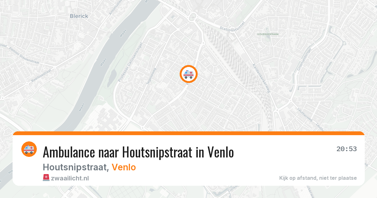 Ambulance naar Houtsnipstraat in Venlo — 26 jul 2026