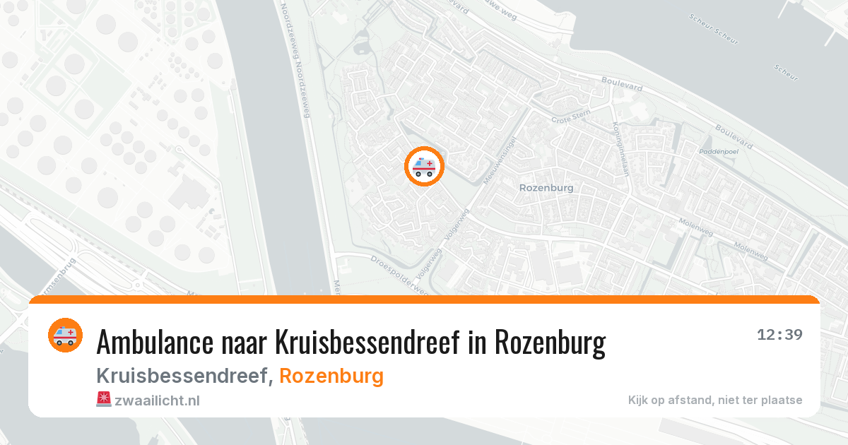 Ambulance naar Kruisbessendreef in Rozenburg — 15 jun 2026