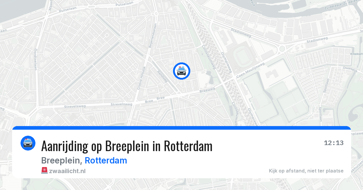 Aanrijding op Breeplein in Rotterdam — 22 mei 2026