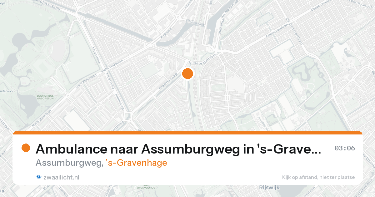 Ambulance naar Assumburgweg in 's-Gravenhage — 24 aug 2026