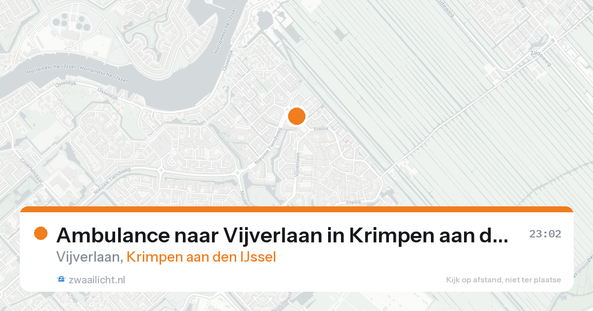 Ambulance naar Vijverlaan in Krimpen aan den IJssel — 7 feb 2026