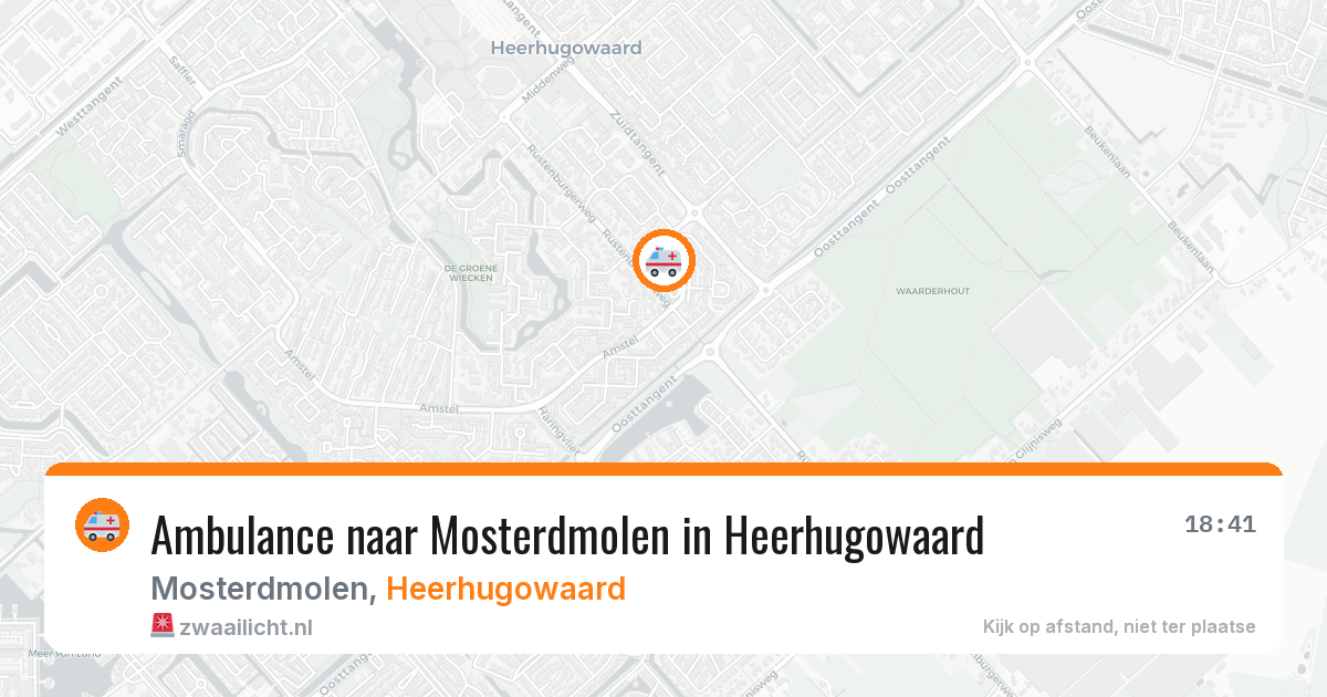 Ambulance naar Mosterdmolen in Heerhugowaard — 7 aug 2026