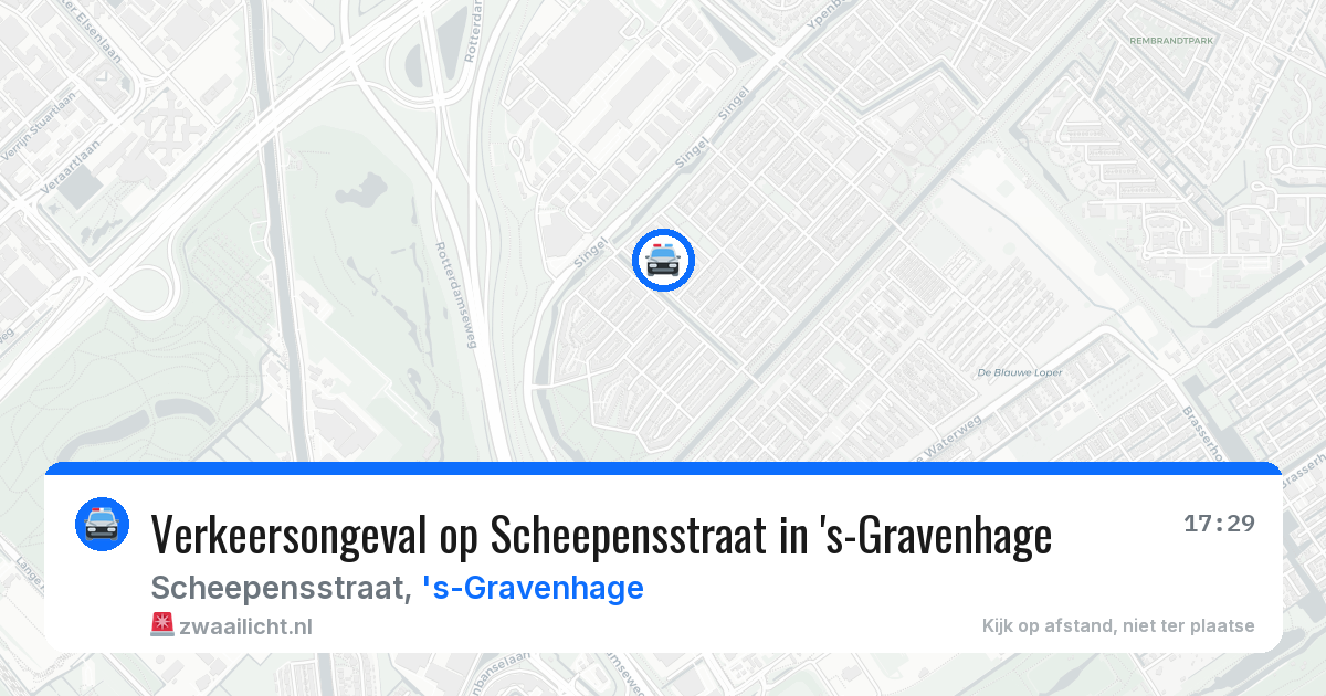 Verkeersongeval op Scheepensstraat in 's-Gravenhage — 15 apr 2026