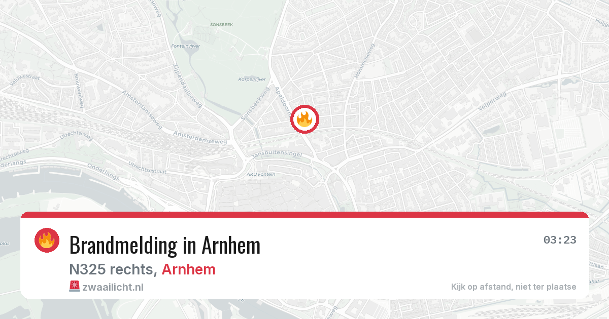 Brandmelding in Arnhem — 28 jun 2026