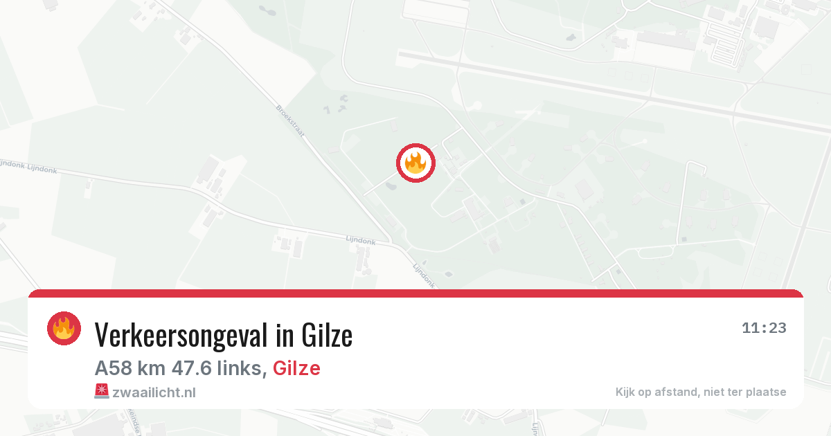 Verkeersongeval in Gilze — 20 mei 2026