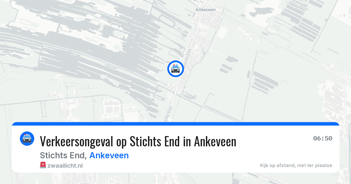 Verkeersongeval op Stichts End in Ankeveen — 9 feb 2026
