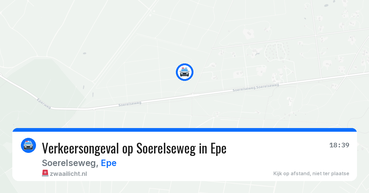 Verkeersongeval op Soerelseweg in Epe — 25 mrt 2026
